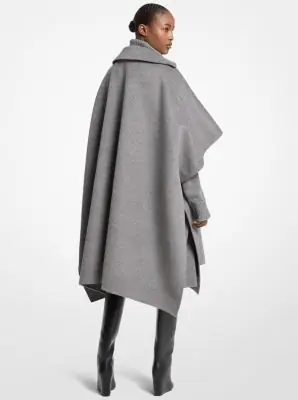 Michael Kors Collection Double Faced Wool Melton Poncho Coat | Thumbnail 3 Michael Kors Collection Double Faced Wool Melton Poncho Coat | Thumbnail 3