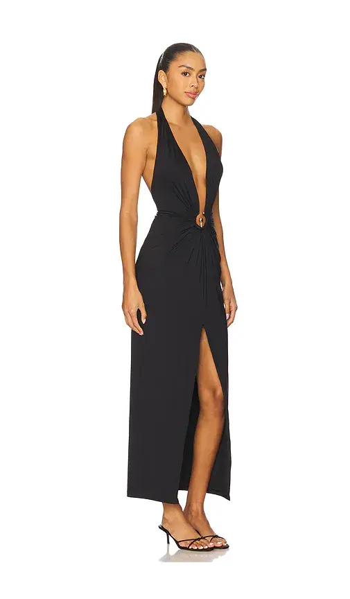 Bardot Alma Plunging Midi Dress | Thumbnail 2 Bardot Alma Plunging Midi Dress | Thumbnail 2