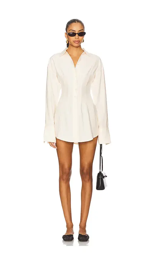 ALL THE WAYS Charitie Button Up Mini Dress