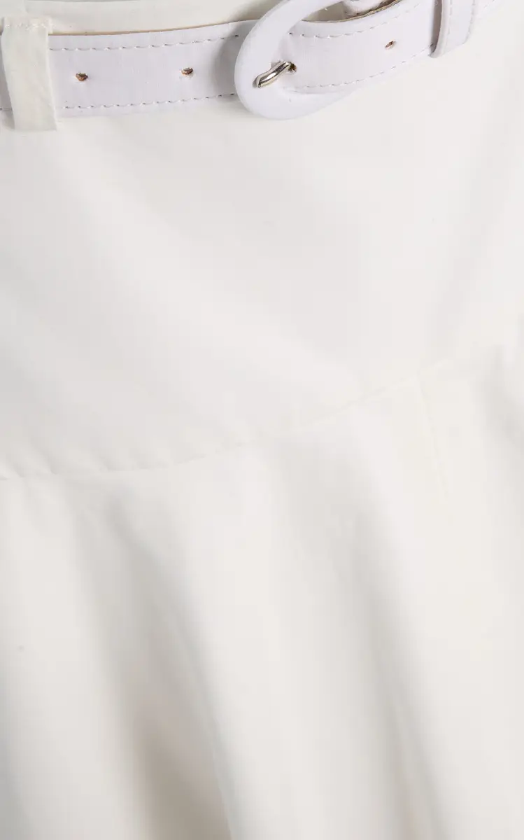Brandon Maxwell Exclusive RIviera Belted Cotton Midi Skirt | Thumbnail 5 Brandon Maxwell Exclusive RIviera Belted Cotton Midi Skirt | Thumbnail 5