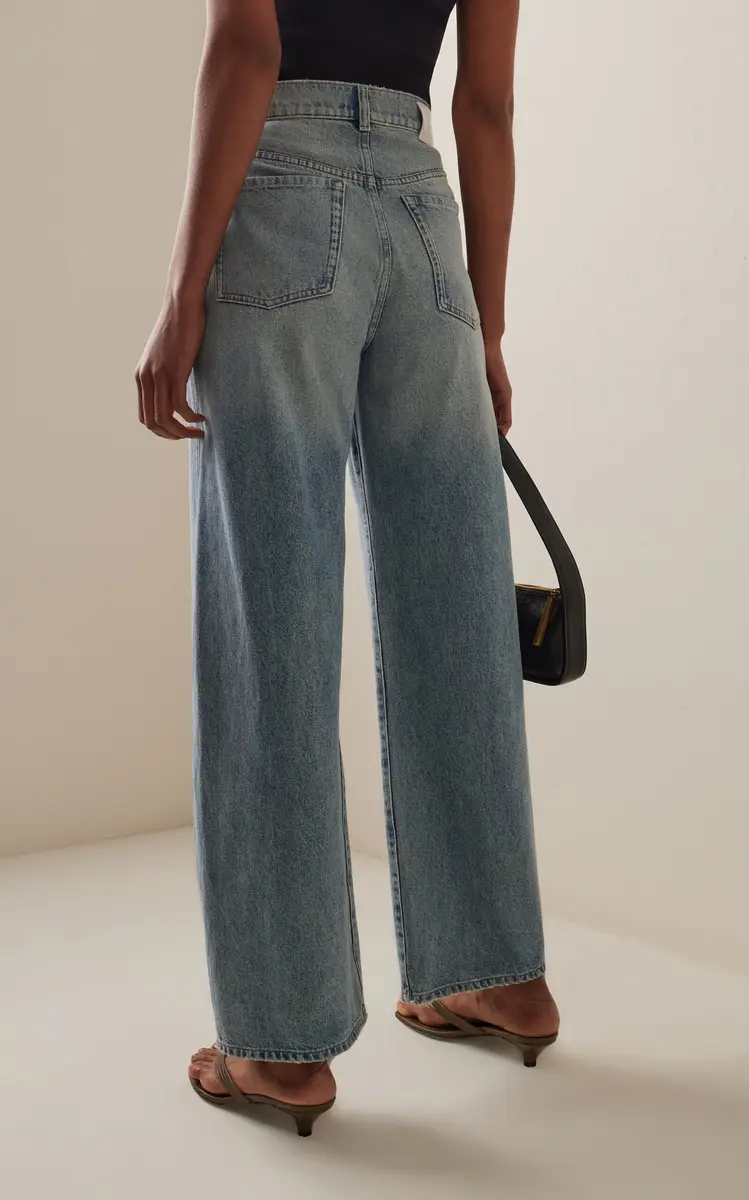 DL1961 Taylor Relaxed Barrel High Rise Jeans - Blue | Thumbnail 4 DL1961 Taylor Relaxed Barrel High Rise Jeans - Blue | Thumbnail 4