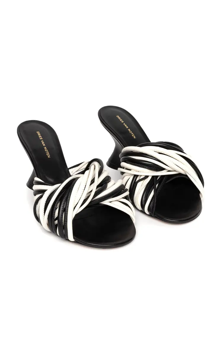 Dries Van Noten Twisted Tubular Leather Mules | Thumbnail 3 Dries Van Noten Twisted Tubular Leather Mules | Thumbnail 3
