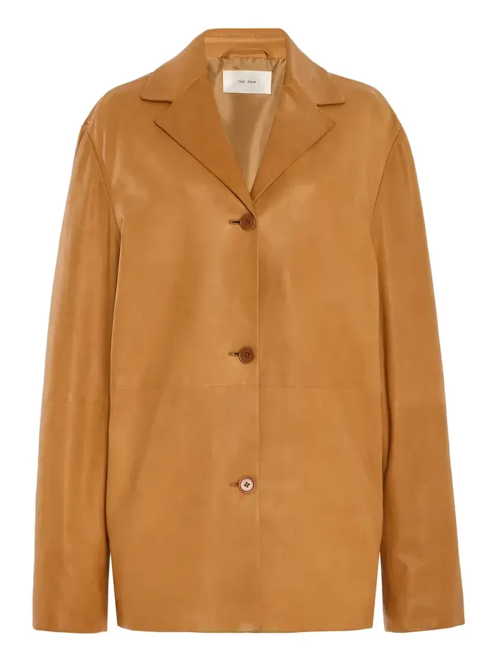 The Row Fabian Leather Jacket