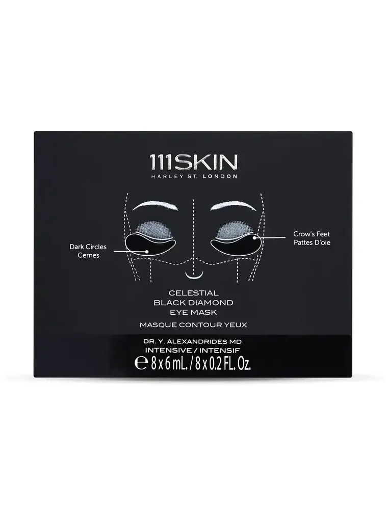111SKIN Set-of-Eight Celestial Black Diamond Eye Masks