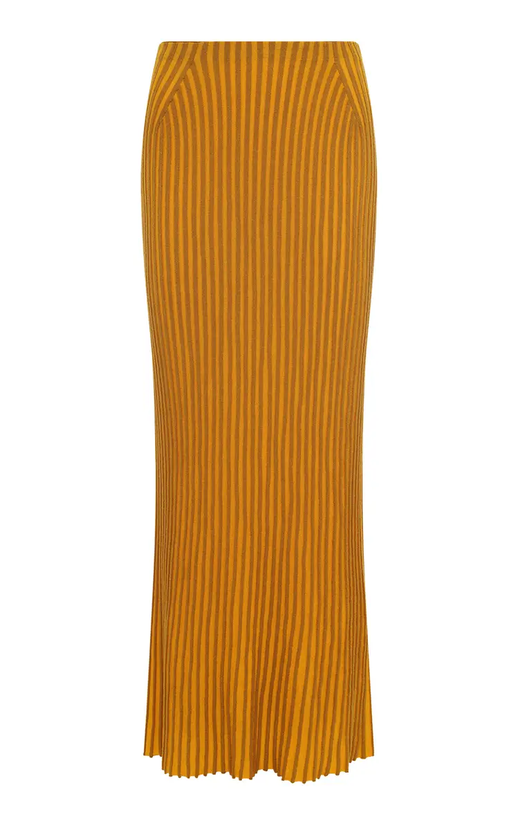 Gabriela Hearst Krause Ribbed Virgin-Wool Maxi Skirt | Image 1 Gabriela Hearst Krause Ribbed Virgin-Wool Maxi Skirt | Image 1