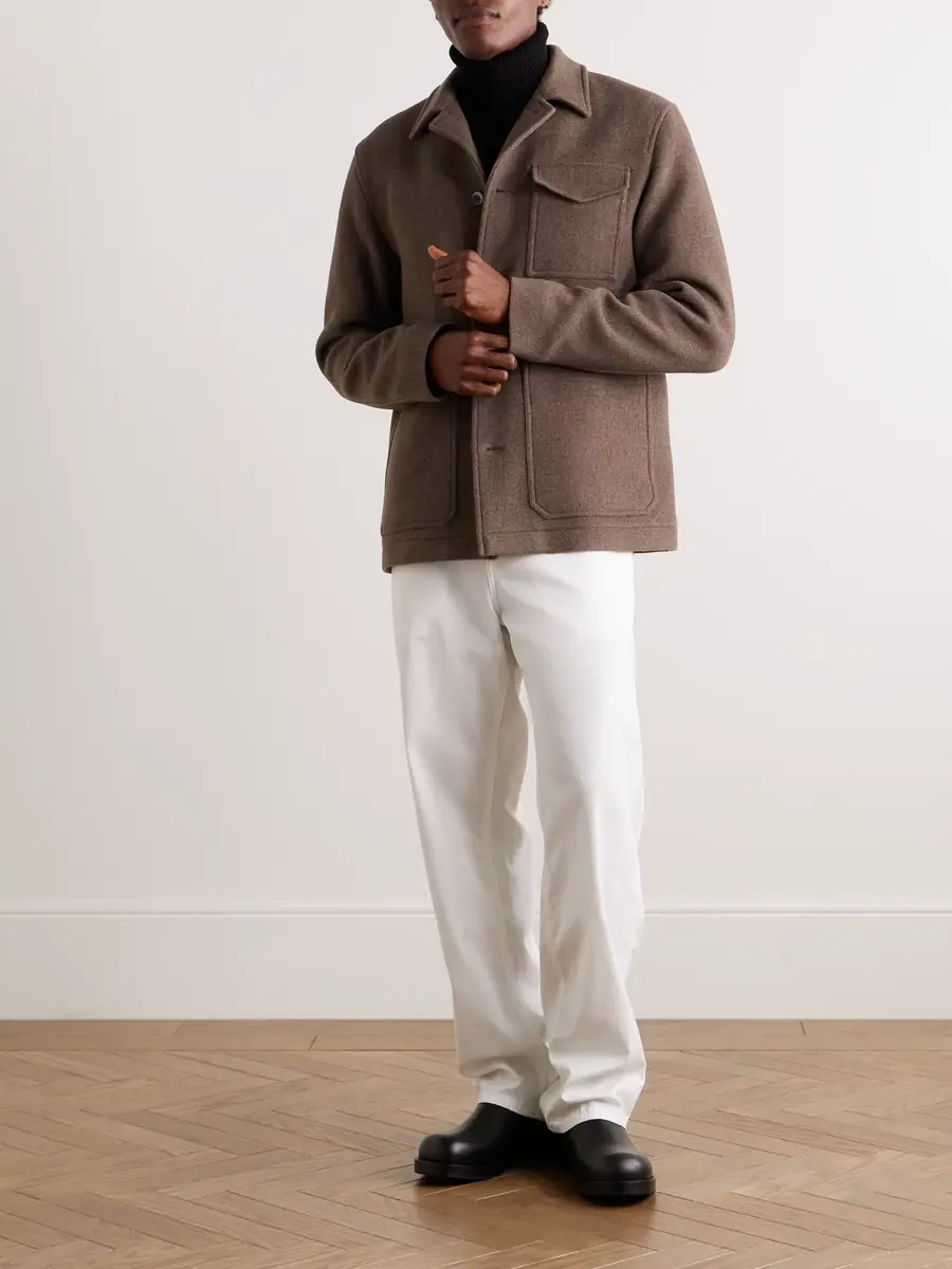 HERNO Wool-Blend Felt Overshirt - Men | Thumbnail 2