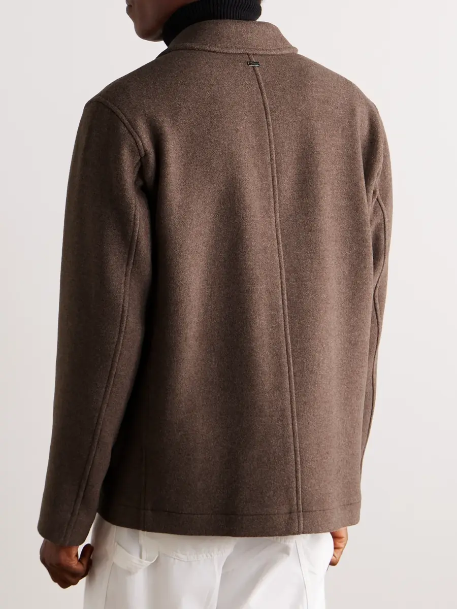 HERNO Wool-Blend Felt Overshirt - Men | Thumbnail 3