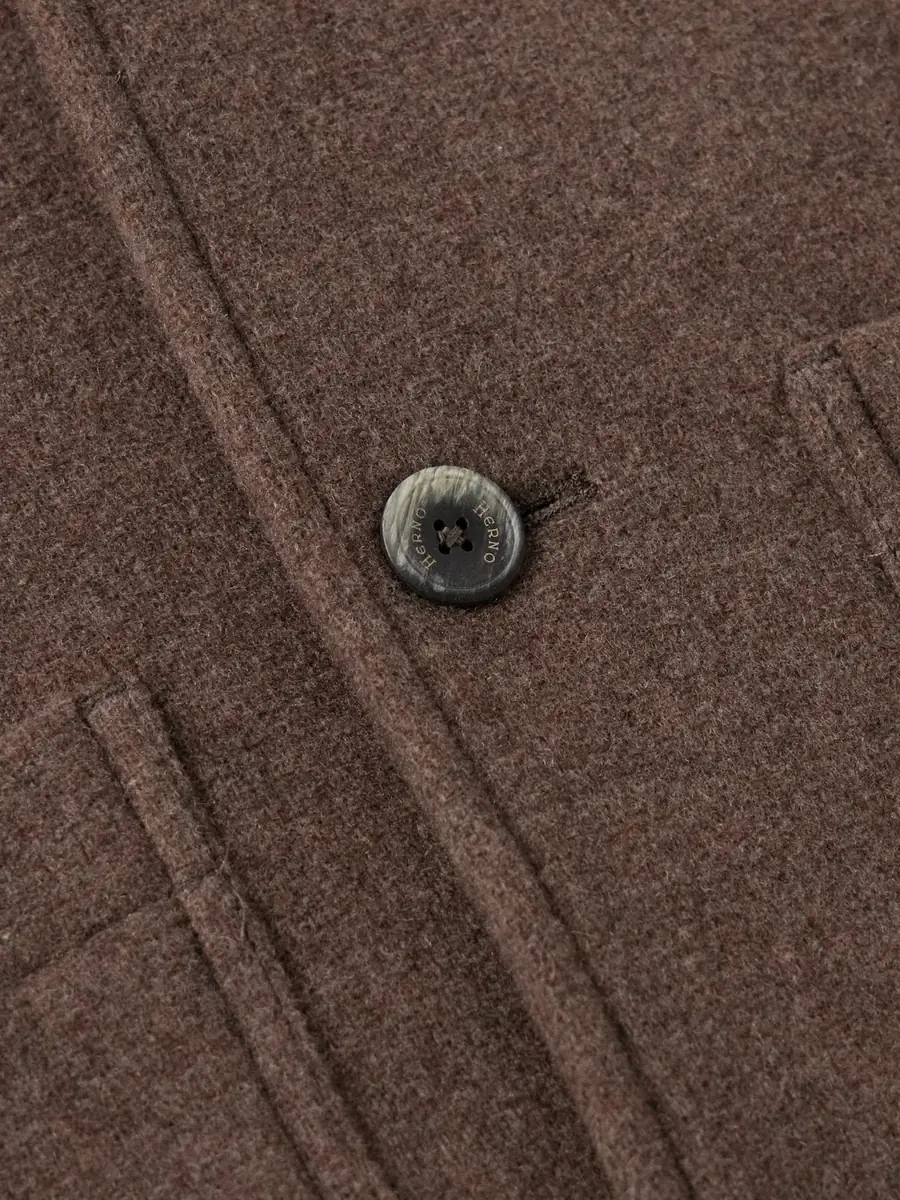 HERNO Wool-Blend Felt Overshirt - Men | Thumbnail 4