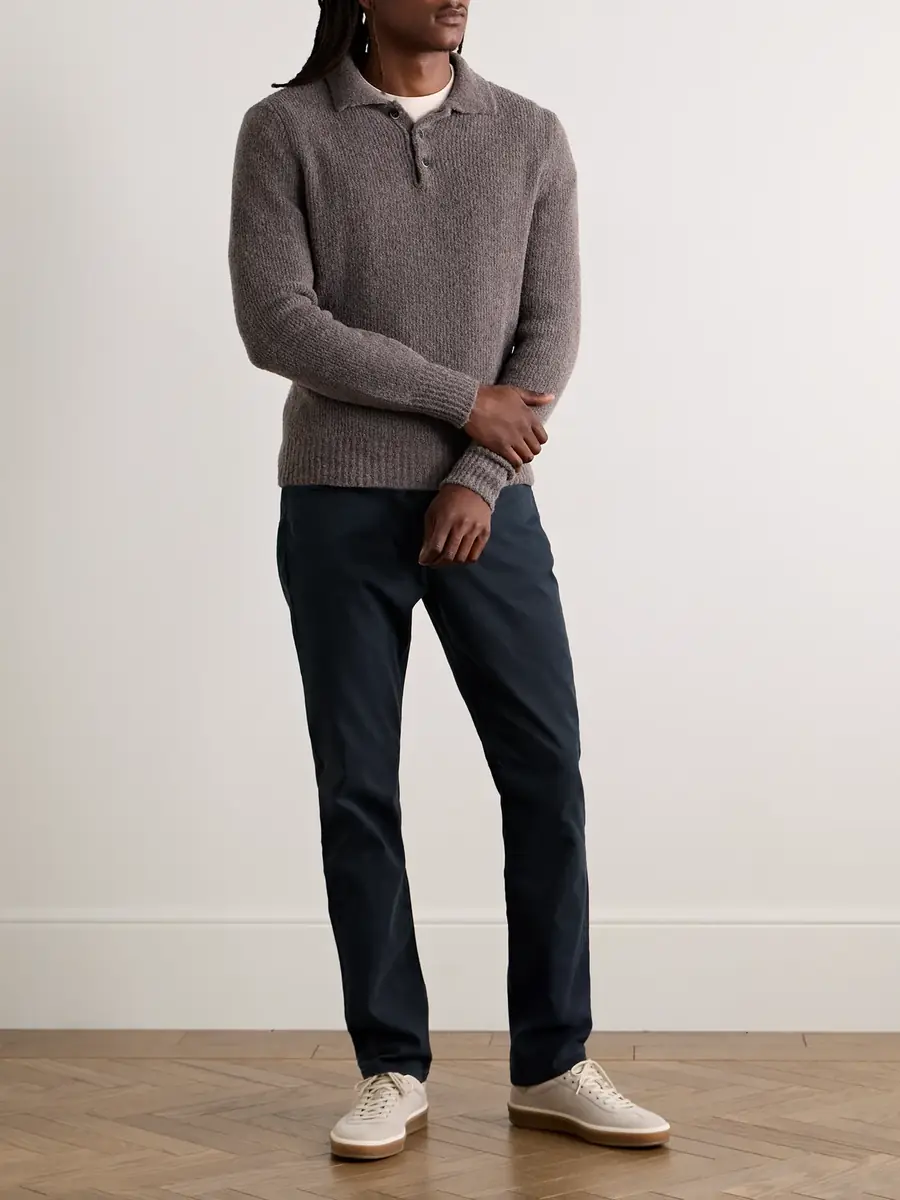 Boglioli Slim-Fit Straight-Leg Cotton-Blend Twill Trousers - Men | Thumbnail 2