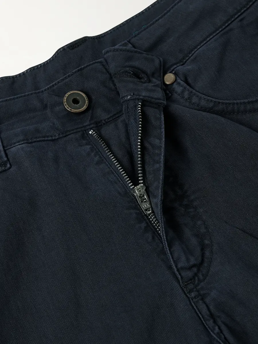 Boglioli Slim-Fit Straight-Leg Cotton-Blend Twill Trousers - Men | Thumbnail 6