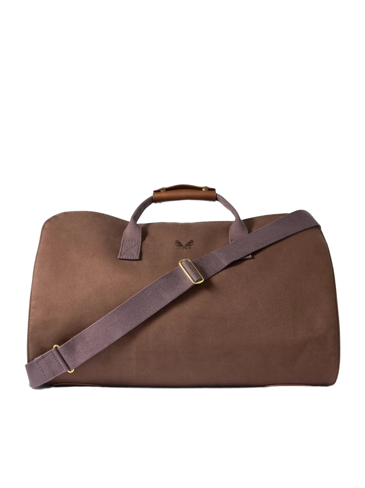 Logo-Embroidered Leather-Trimmed Cotton-Twill Suit Carrier and Holdall - Men