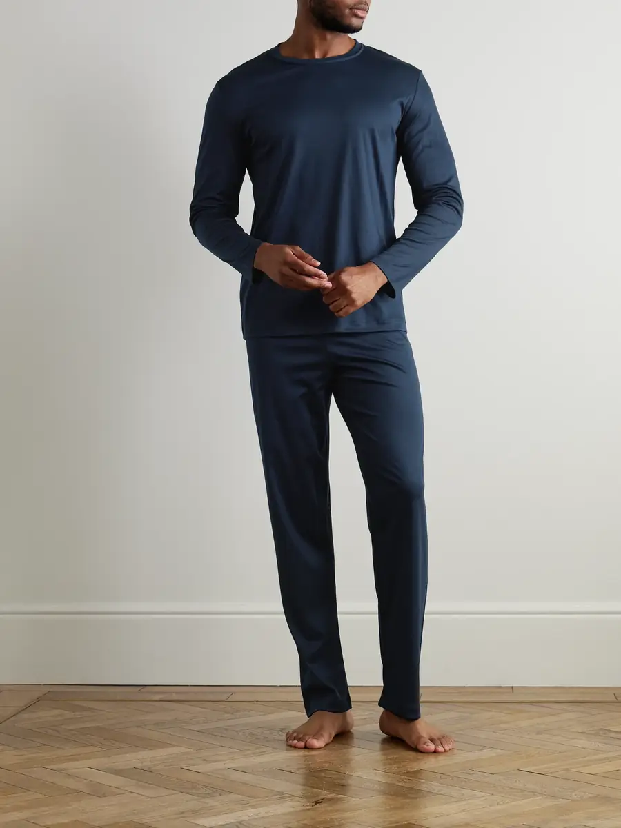 Zimmerli Sea Island Cotton-Jersey Pyjama Set - Men | Thumbnail 2