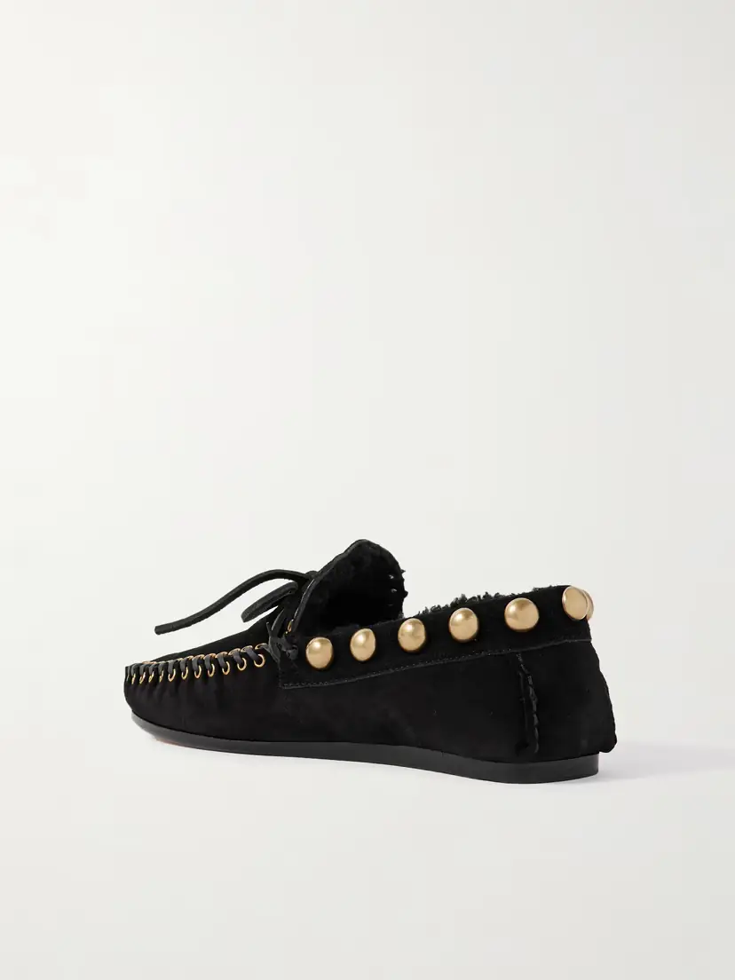 Isabel Marant Fitza Embellished Suede Loafers | Thumbnail 3 Isabel Marant Fitza Embellished Suede Loafers | Thumbnail 3