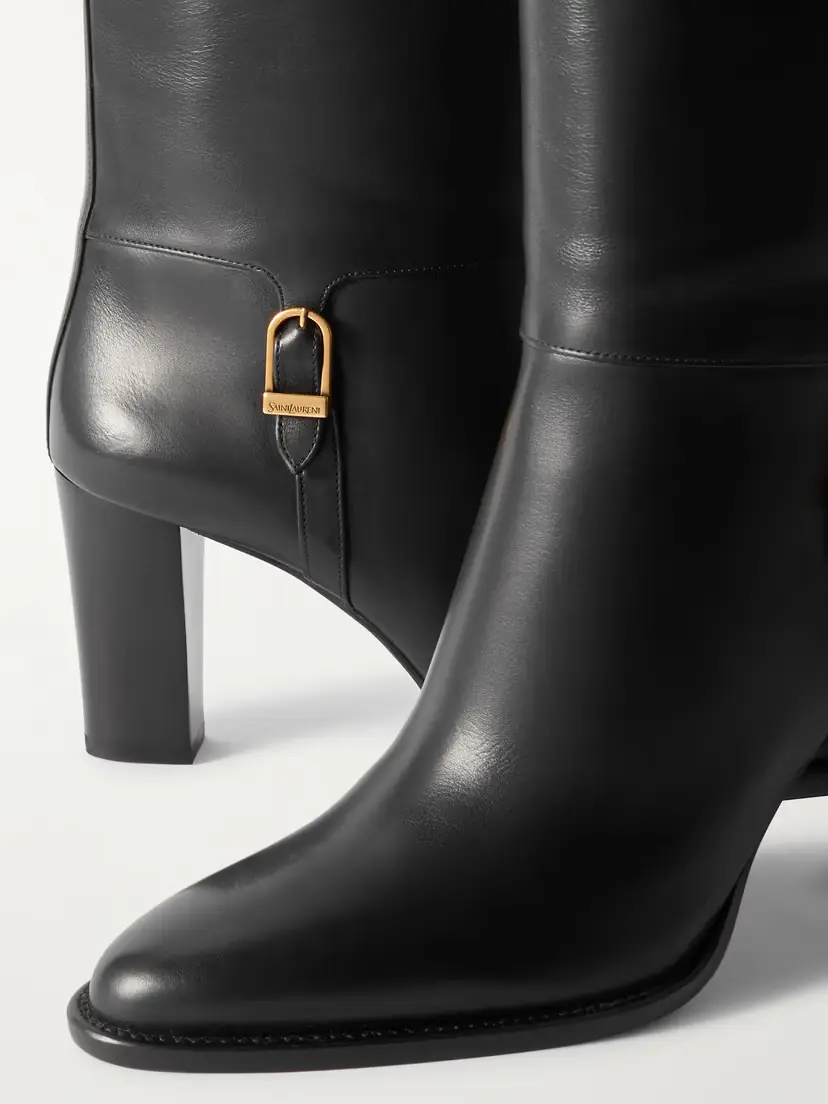 Saint Laurent Julia Leather Over-the-knee Boots | Thumbnail 4 Saint Laurent Julia Leather Over-the-knee Boots | Thumbnail 4