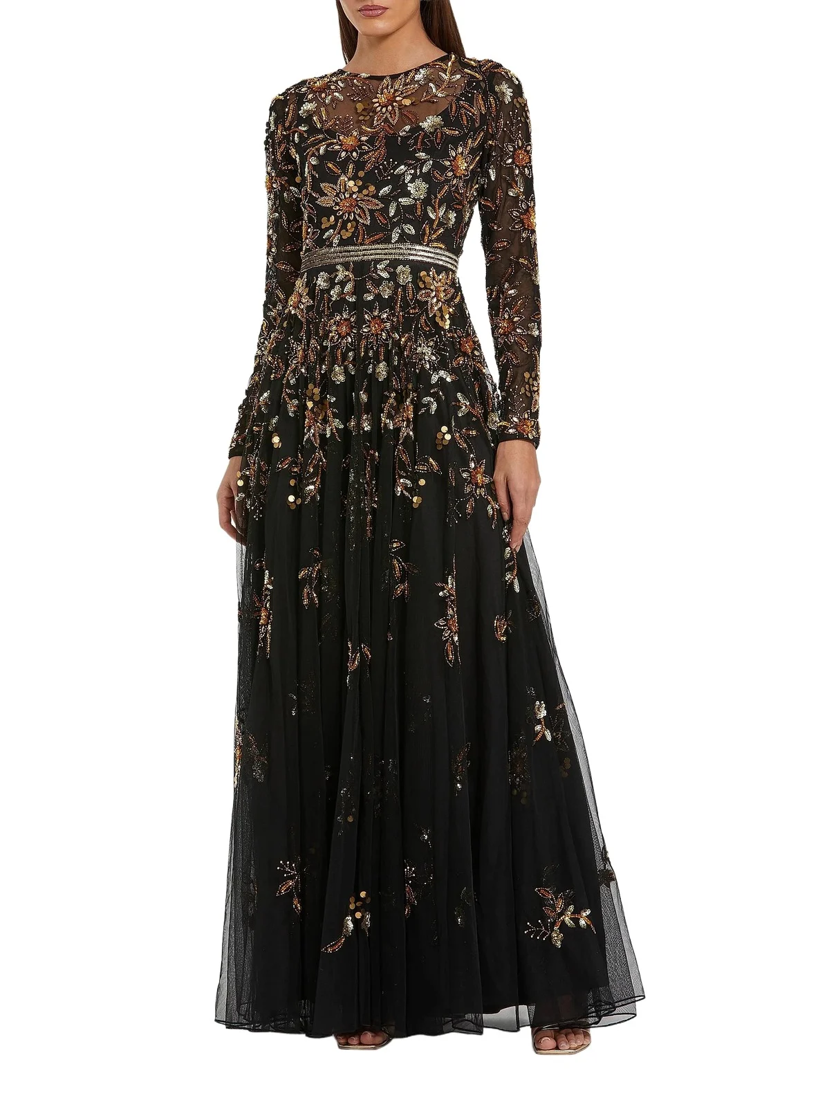 Women's Embellished Chiffon Gown Women's Embellished Chiffon Gown
