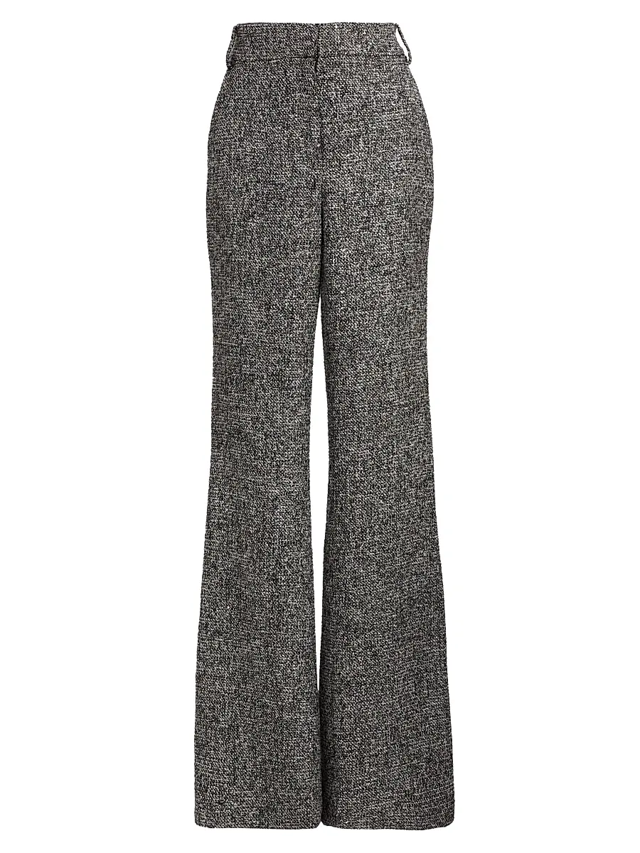 Toccin Women's Gracie Button-Cuff Tweed Pants - Charcoal Multi | Image 1 Toccin Women's Gracie Button-Cuff Tweed Pants - Charcoal Multi | Image 1