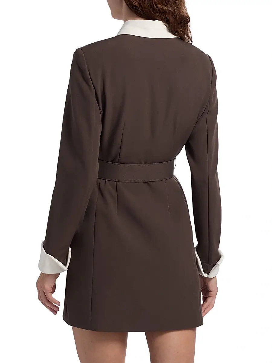 Toccin Women's Valerie Belted Mini Shirtdress | Thumbnail 5 Toccin Women's Valerie Belted Mini Shirtdress | Thumbnail 5