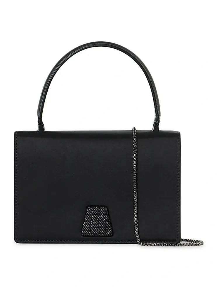 Women's Alice Crystal-Embellished Silk Top Handle Bag