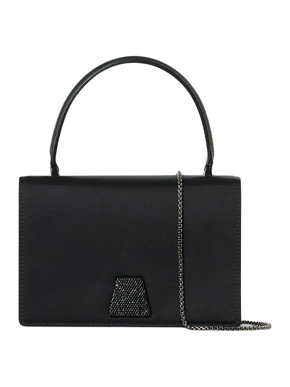 Akris Women's Alice Crystal-Embellished Silk Top Handle Bag