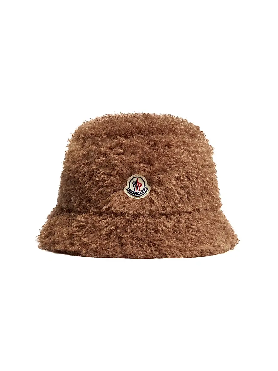 Moncler Women's Hat in Teddy - Brown | Image 1 Moncler Women's Hat in Teddy - Brown | Image 1