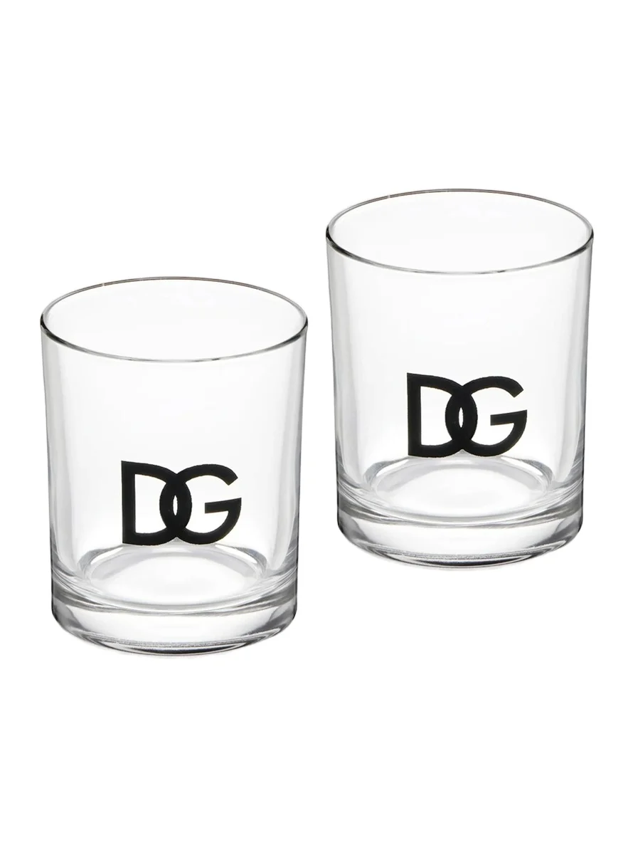 Dolce & Gabbana DG Logo Water Glasses 2-Piece Set