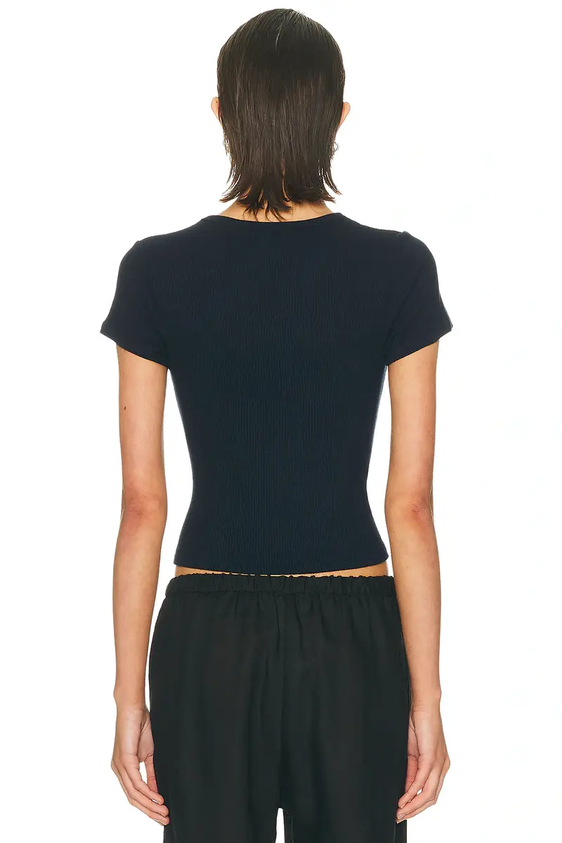 Sablyn Yael Cropped Baby Tee | Thumbnail 3 Sablyn Yael Cropped Baby Tee | Thumbnail 3
