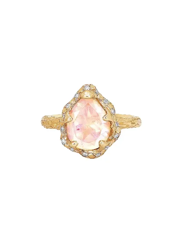 Baby Queen Water Drop Morganite Ring