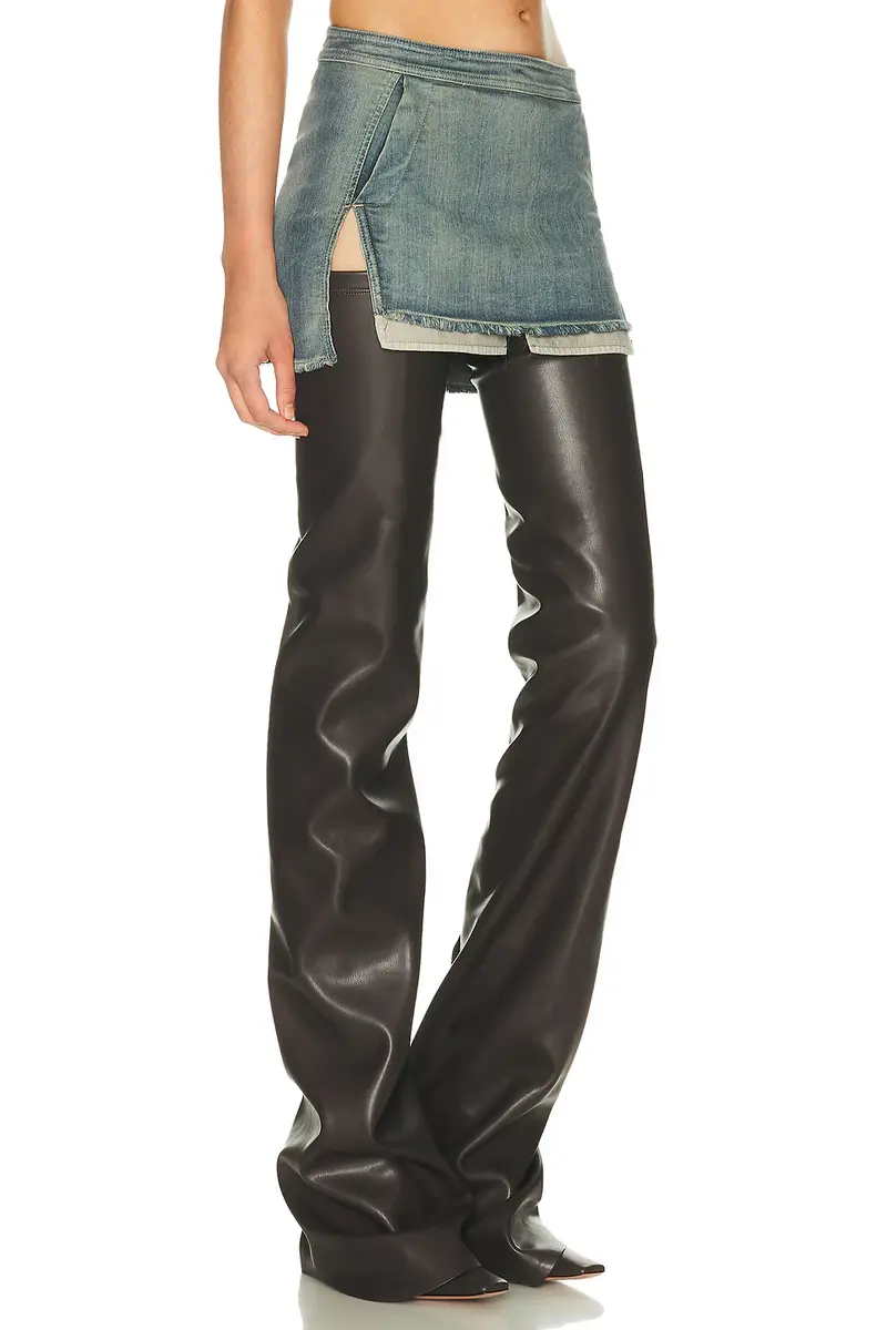 Rick Owens Fog Cutoff Mini Skirt | Thumbnail 2 Rick Owens Fog Cutoff Mini Skirt | Thumbnail 2