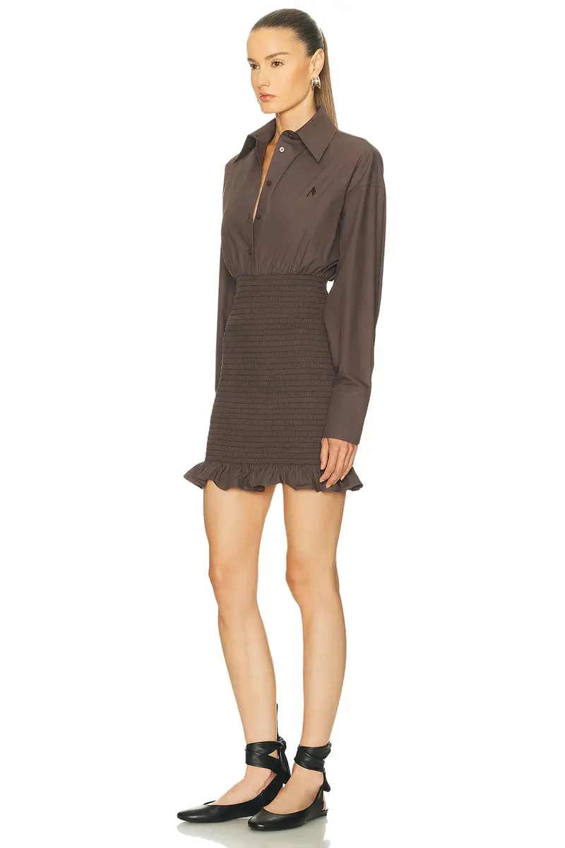 The Attico Long Sleeve Mini Dress | Thumbnail 2 The Attico Long Sleeve Mini Dress | Thumbnail 2