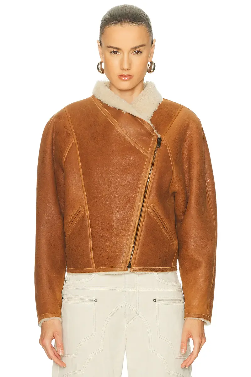 Isabel Marant Blondine Shearling Jacket | Thumbnail 2 Isabel Marant Blondine Shearling Jacket | Thumbnail 2