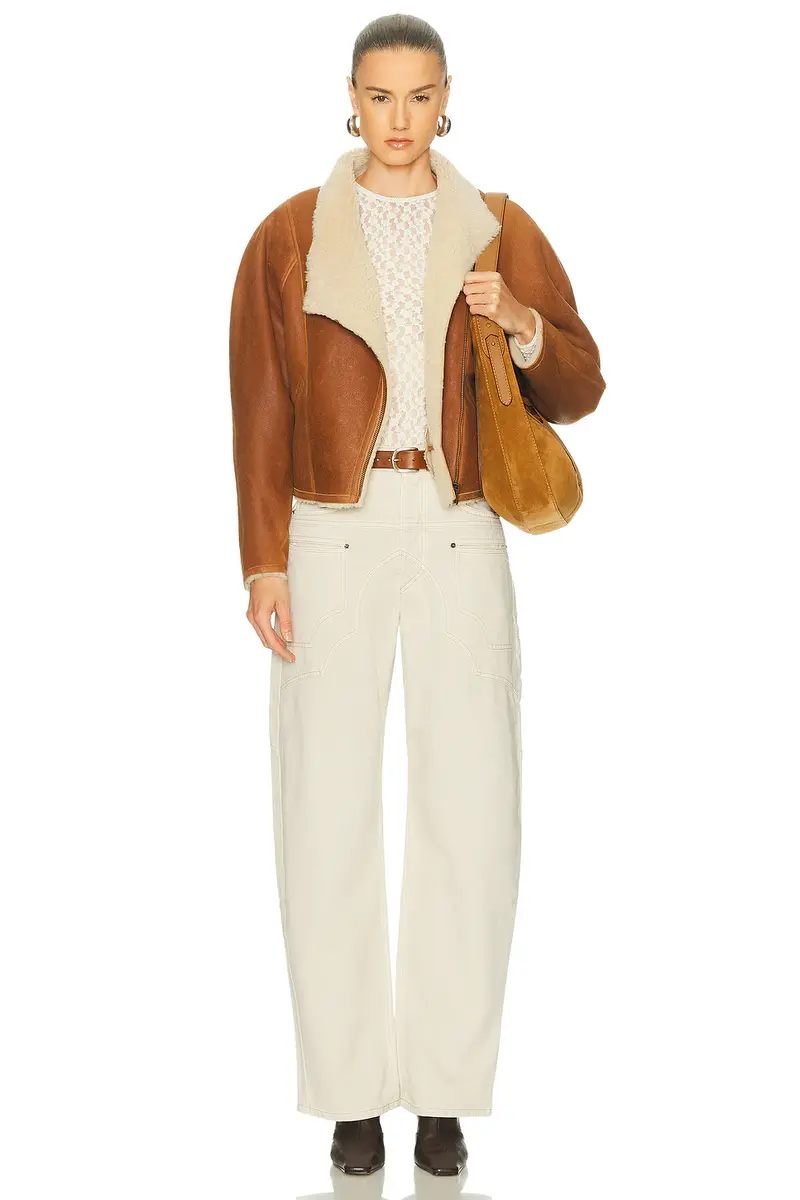 Isabel Marant Blondine Shearling Jacket | Thumbnail 5 Isabel Marant Blondine Shearling Jacket | Thumbnail 5