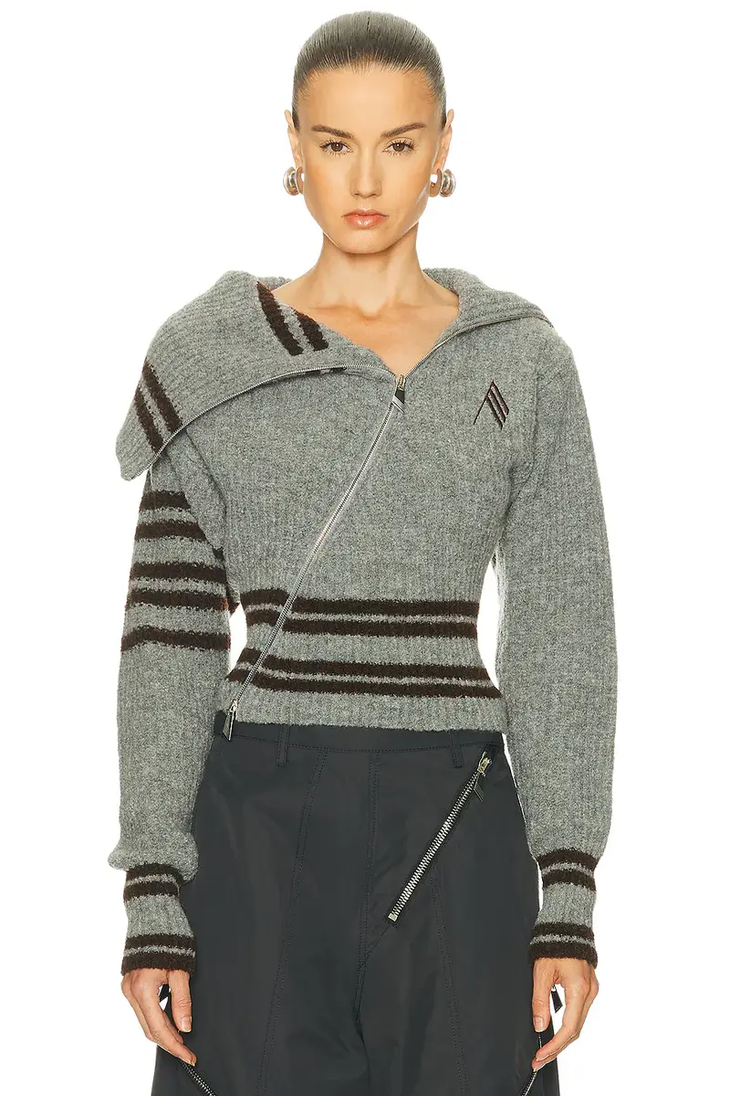The Attico Geometric Cardigan | Image 1 The Attico Geometric Cardigan | Image 1