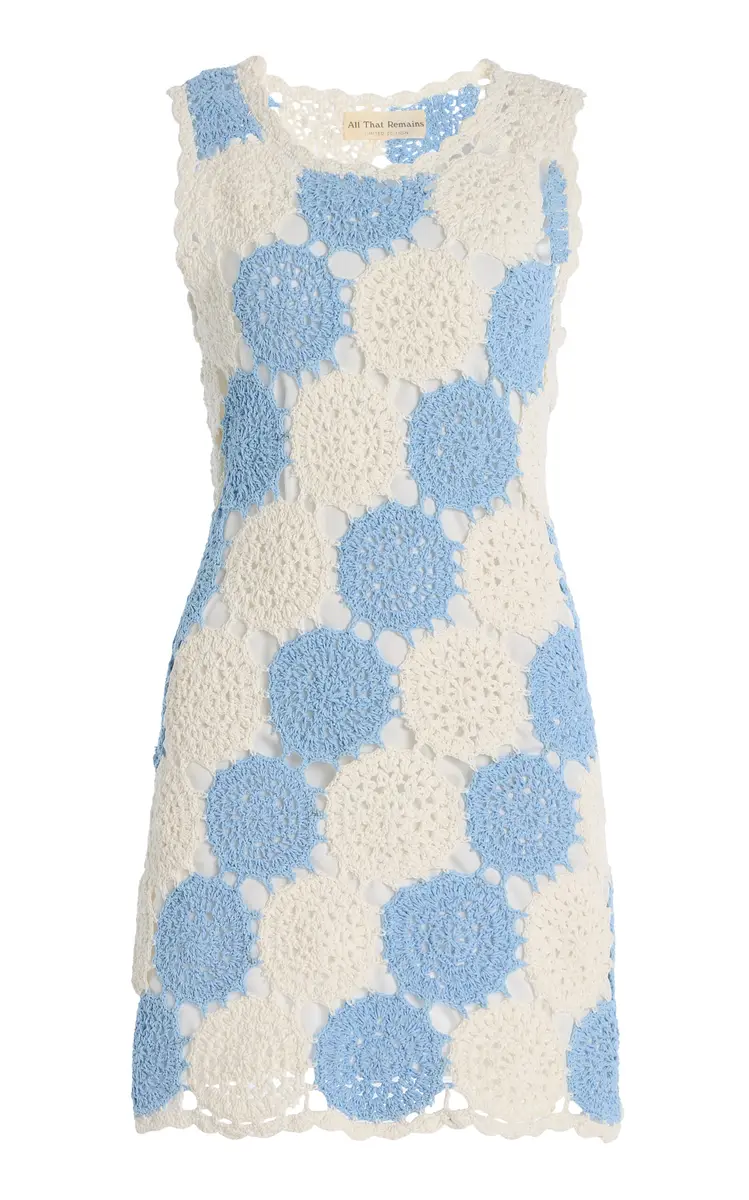 All That Remains Lola Crocheted Cotton Mini Dress