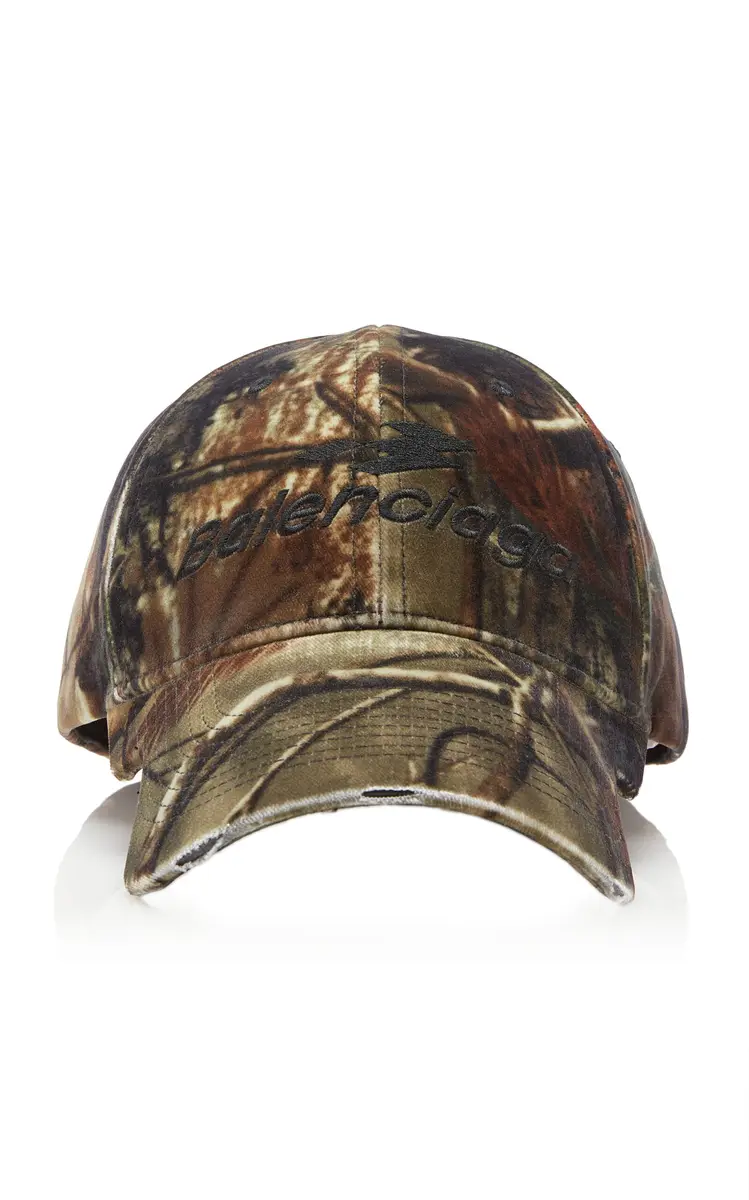 Balenciaga Logo-Embroidered Camouflage Cap | Thumbnail 4 Balenciaga Logo-Embroidered Camouflage Cap | Thumbnail 4