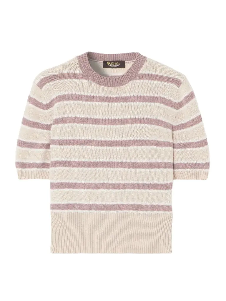 Loro Piana Fobello Striped Cashmere Sweater | Image 1 Loro Piana Fobello Striped Cashmere Sweater | Image 1