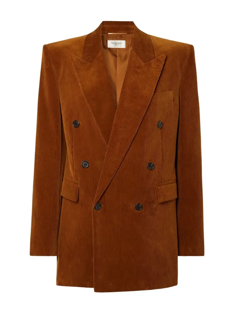 Double-breasted Cotton-corduroy Blazer