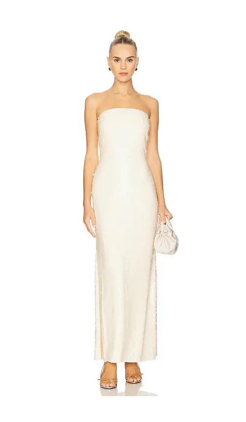 SIMONMILLER Sculpty Strapless Sequin Dress