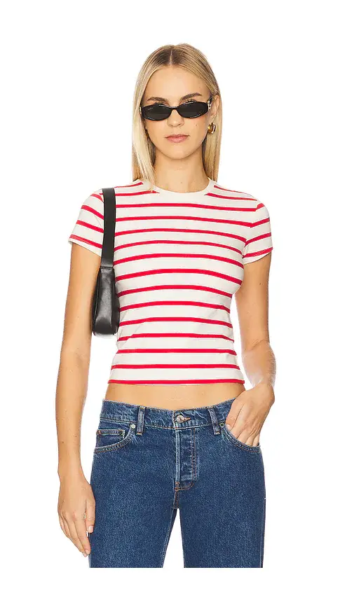 Good American Super Stretch Baby Tee | Image 1 Good American Super Stretch Baby Tee | Image 1