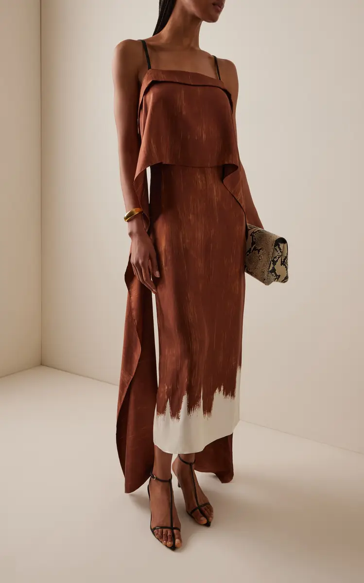 Proenza Schouler Wilma Double Printed Silk Dress | Thumbnail 8 Proenza Schouler Wilma Double Printed Silk Dress | Thumbnail 8