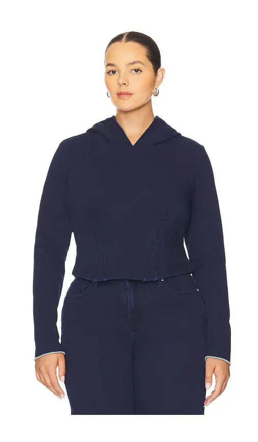 GOOD AMERICAN Jeanius Corset Hoodie | Thumbnail 2