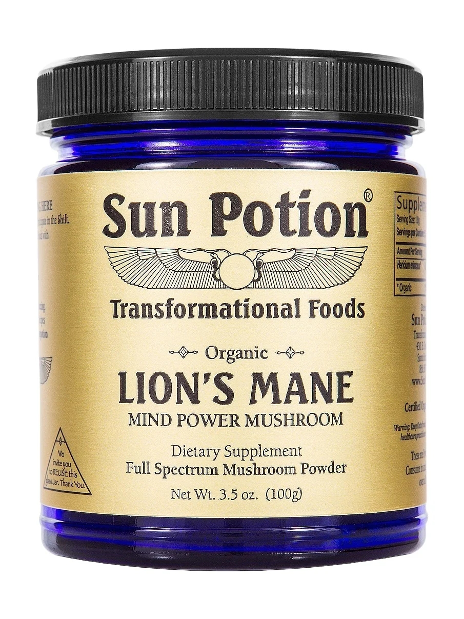 Sun Potion Organic Lions' Mane Mind Power Mushroom Powder