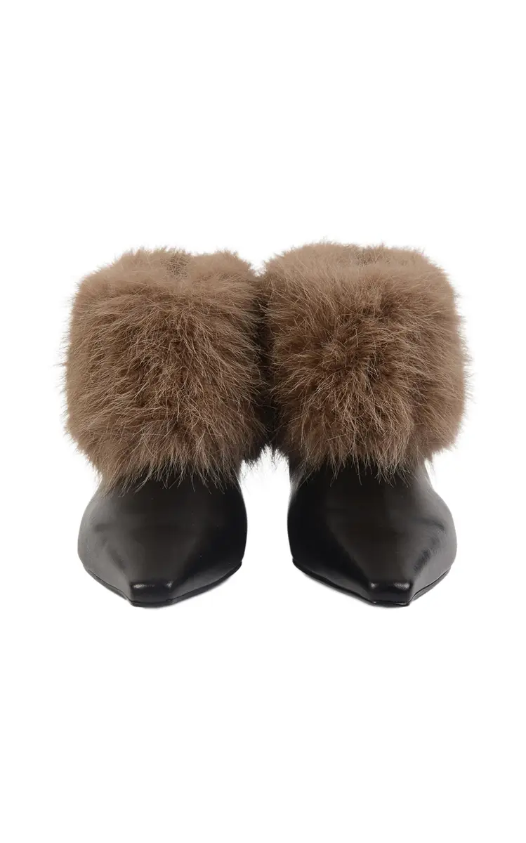 SALONDEJU Shearling-Lined Leather Ankle Boots | Thumbnail 19