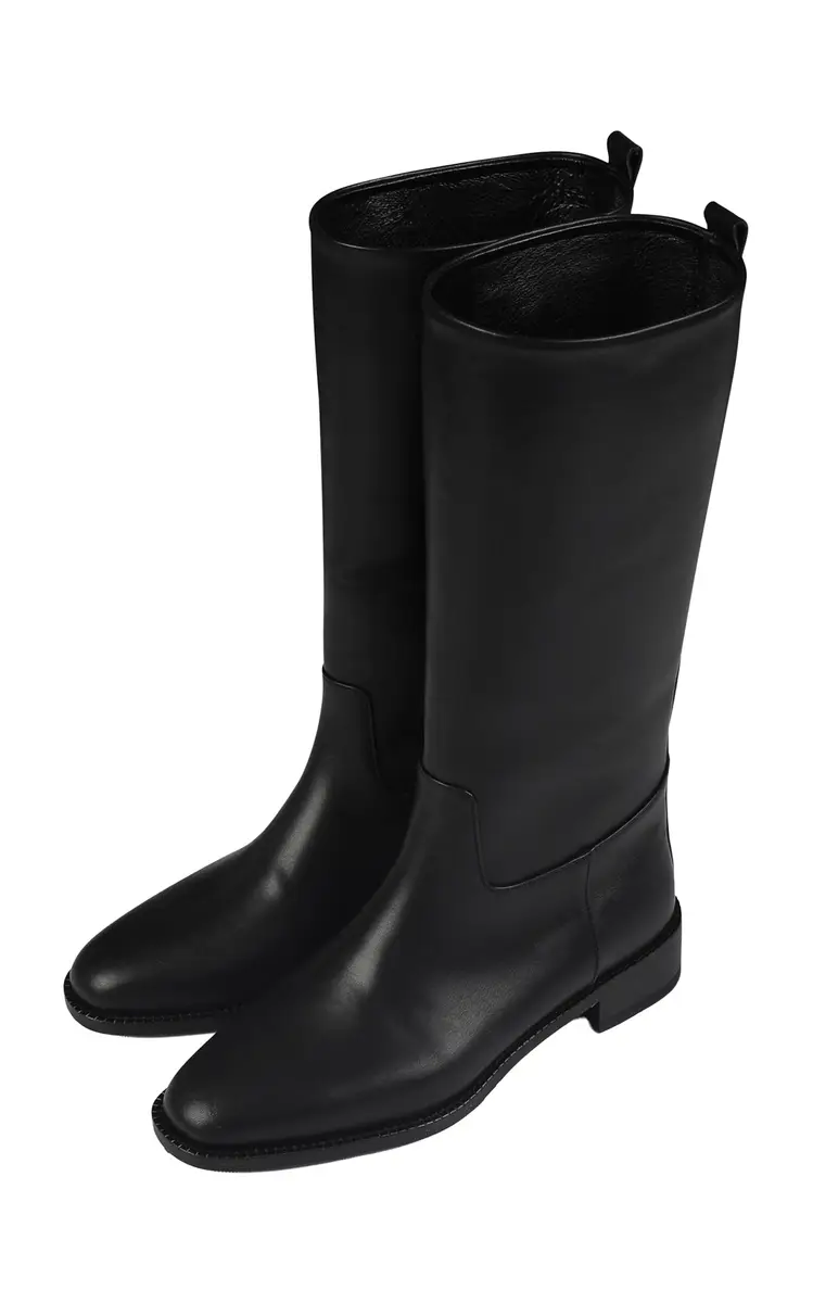 SALONDEJU Classic Leather Knee Boots | Thumbnail 4