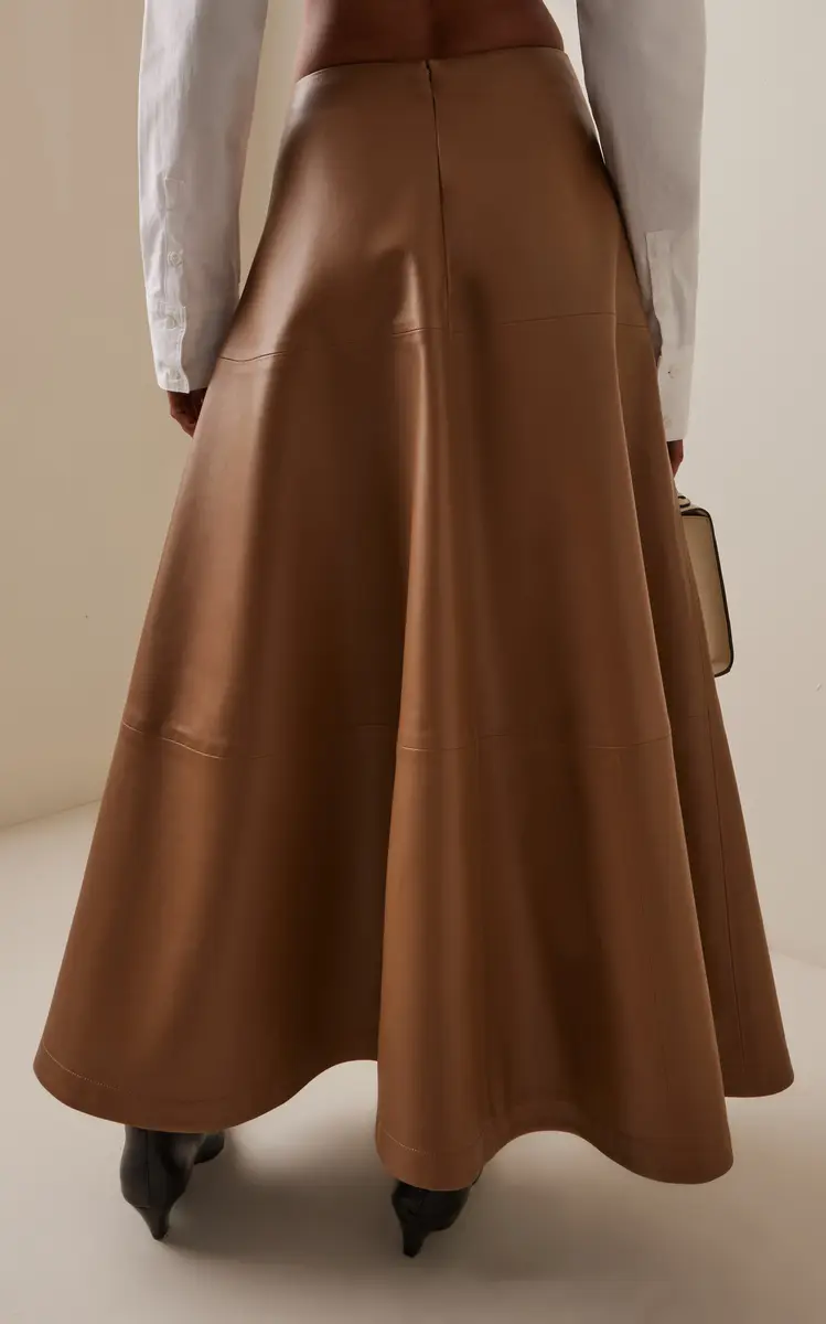 Altuzarra Varda Leather Midi Skirt | Thumbnail 4 Altuzarra Varda Leather Midi Skirt | Thumbnail 4