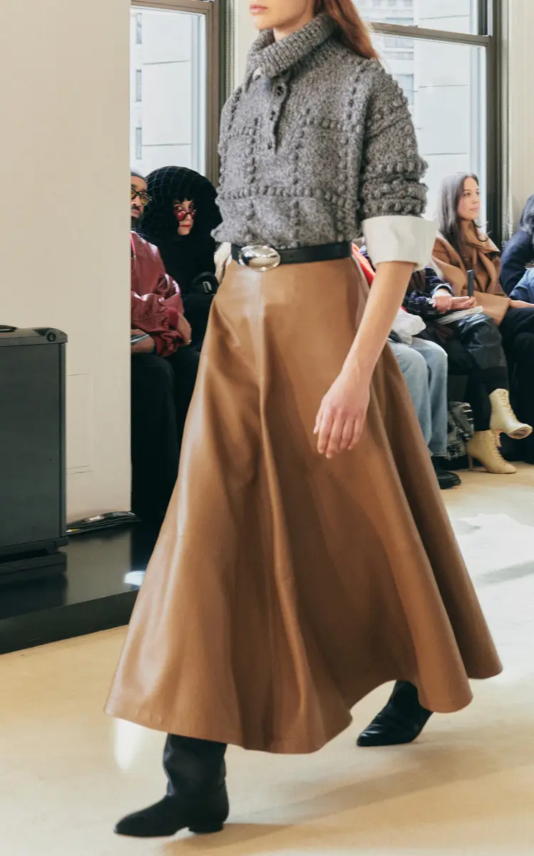Altuzarra Varda Leather Midi Skirt | Thumbnail 5 Altuzarra Varda Leather Midi Skirt | Thumbnail 5