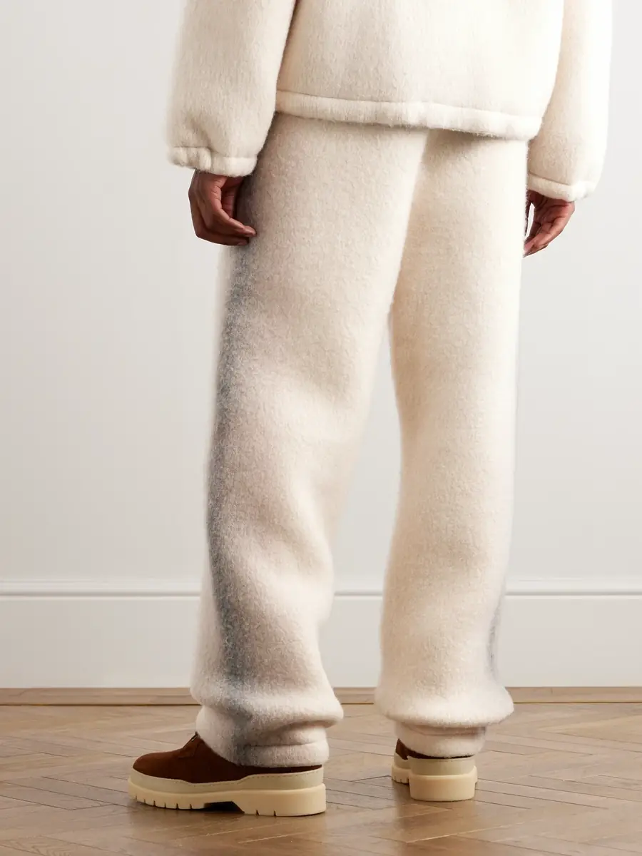 Loro Piana Straight-Leg Dégradé Cashmere-Fleece Sweatpants - Men | Thumbnail 3