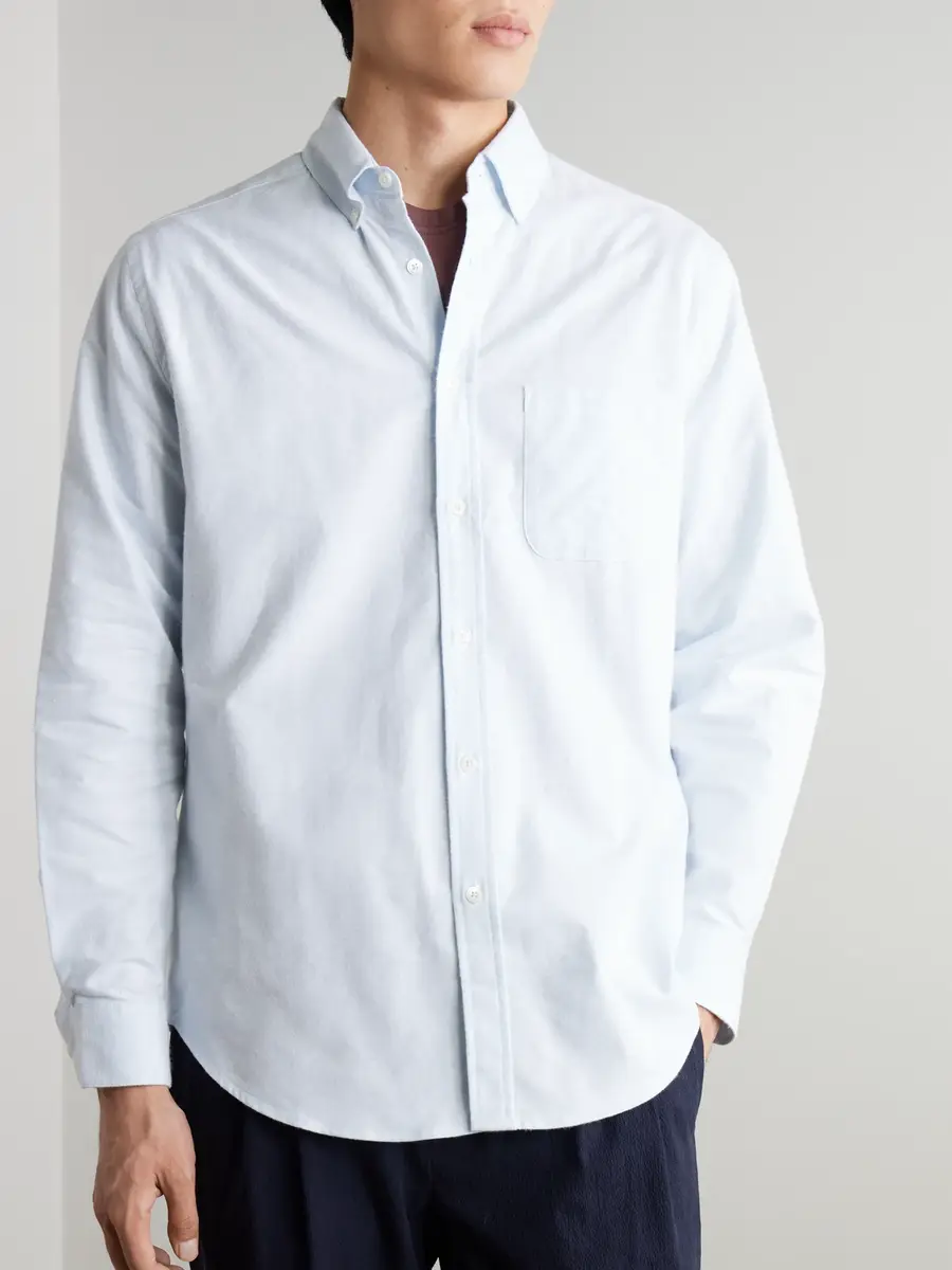 Portuguese Flannel Button-Down Brushed-Cotton Oxford Shirt - Men | Thumbnail 3 Portuguese Flannel Button-Down Brushed-Cotton Oxford Shirt - Men | Thumbnail 3