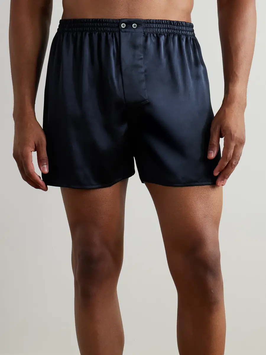 Zimmerli Silk-Satin Boxer Shorts - Men | Thumbnail 2 Zimmerli Silk-Satin Boxer Shorts - Men | Thumbnail 2