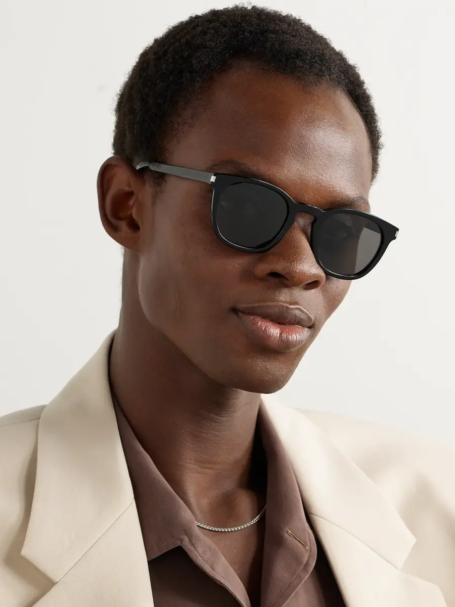 Saint Laurent SL 28 D-Frame Acetate Sunglasses - Men | Thumbnail 2