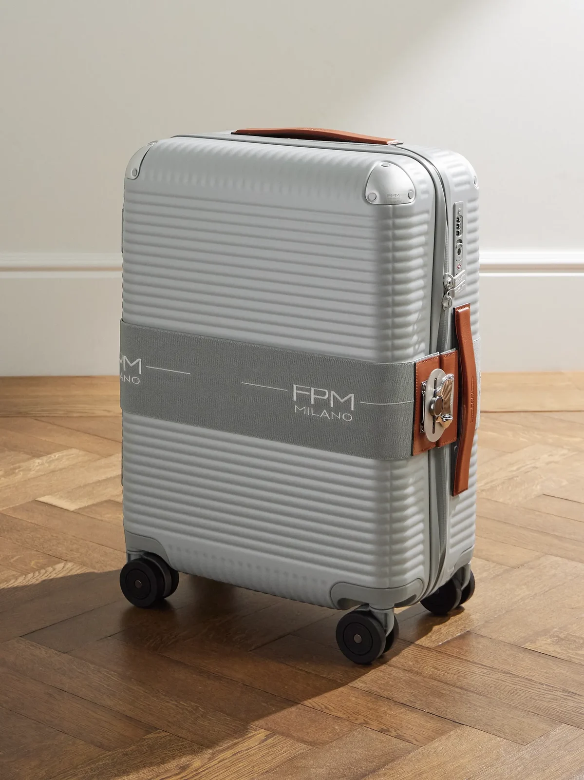 FPM Milano Bank Zip Deluxe M 55cm Leather-Trimmed Polycarbonate Spinner Carry-On Suitcase - Men